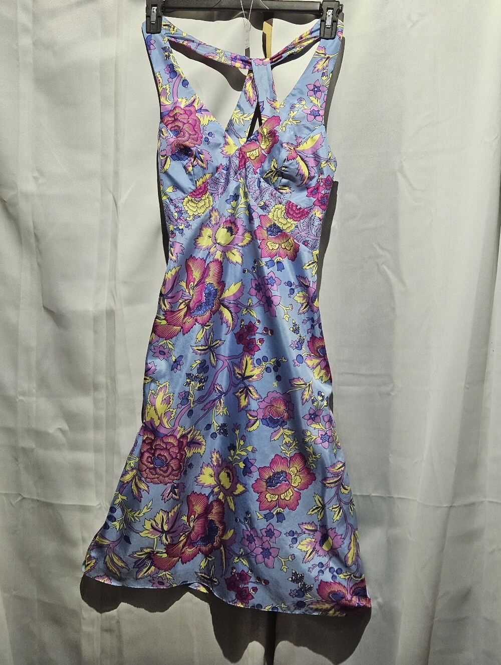 Tibi Vintage Silk Floral Satin Slip Dress Excellent Pre-owned Size 8 - Picture 2 of 3